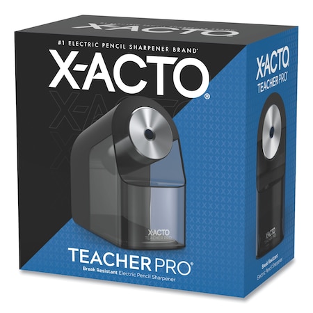 X-Acto TeacherPro Classroom Electric Pencil Sharpener, AC-Powered, Blue 1675X